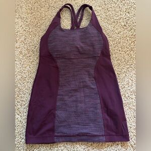 Lululemon tank top | plum colored, built in bra